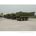 3xles Dump Semi Trailer เทรลเลอร์รถเทรลเลอร์ลดราคา